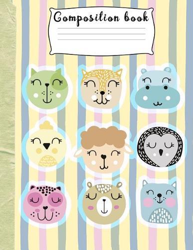 Composition book: Children's composition notebook, Cursive paper for learning to write. 8.5 x 11  Large notebook for young girls and boys for back to school or homeschool