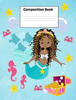 Composition Book: Mermaid Jayla Write And Draw Picture Notebook / Dotted Midline Handwriting Guide / Early Childhood Primary Kindergarten to Grade 4 / Ocean Mermaid Series