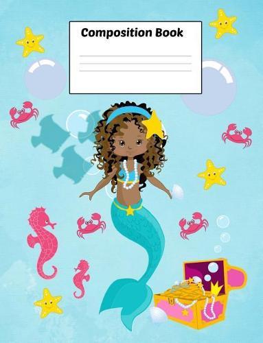 Composition Book: Mermaid Shikia Write And Draw Picture Notebook / Dotted Midline Handwriting Guide / Early Childhood Primary Kindergarten to Grade 4 / Ocean Mermaid Series
