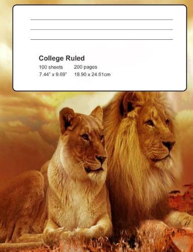 Lion Composition Book