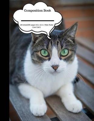 Composition Book 100 Sheet/200 Pages 8.5 X 11 In.-Wide Ruled- Cute Cat 5: Plain Journal Blank Writing Notebook Lined Page Cats Kittens (Composition Notebook Journal)