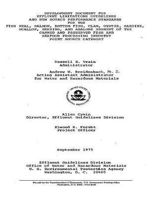 Development Document for Effluent Limitations Guidelines and New Source Performance Standards for the Fish Meal