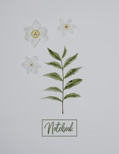 Cornell Notes Notebook: Minimalist Flower Notebook For High/Middle School/ College Students, College Ruled, Notes Organizer, Cornell Notes System Paper