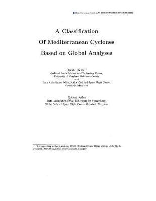 A Classification of Mediterranean Cyclones Based on Global Analyses
