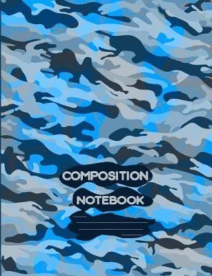 composition notebook: camo blue