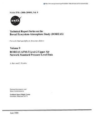 Boreas Afm-5 Level-2 Upper Air Network Standard Pressure Level Data