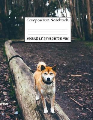 Composition Notebook Wide Ruled 8.5  X 11  55 Sheets 110 Pages: Cute Sweet Dog Composition Notebook, Notebooks, Girl Boy School Notebook, Composition Book, 8.5  x 11
