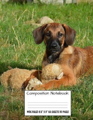 Composition Notebook Wide Ruled 8.5 X 11 55 Sheets 110 Pages: Cute Sweet Dog Composition Notebook, Notebooks, Girl Boy School Notebook, Composition Book, 8.5 x 11