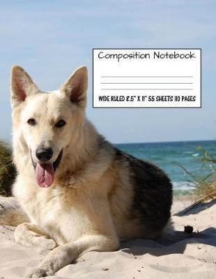 Composition Notebook Wide Ruled 8.5  X 11  55 Sheets 110 Pages: Cute Sweet Dog Composition Notebook, Notebooks, Girl Boy School Notebook, Composition Book, 8.5  x 11