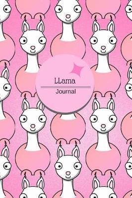 Llama Journal: Half Lined, Half Blank Large Notebook for Writing and Drawing, 132 Pages, 8.5 X 11 Inch, Unruled Top, Ruled Bottom Half, Glossy Pink Soft Cover
