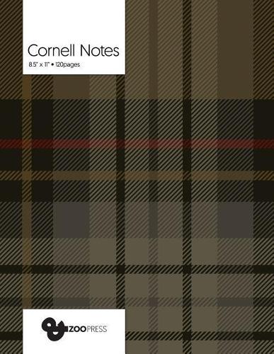 Cornell Notes: Fashion Plaid Cover - Best Note Taking System for Students, Writers, Conferences. Cornell Notes Notebook. Large 8.5 x 11, 120 Pages. College Note Taking Paper, School Supplies.
