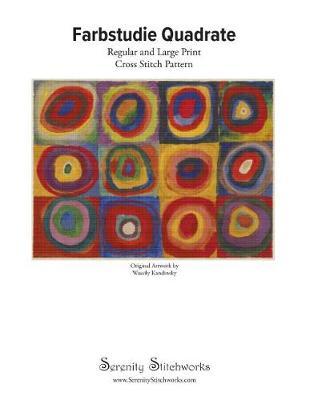 Farbstudie Quadrate Cross Stitch Pattern - Kandinsky: Regular and Large Print Cross Stitch Pattern