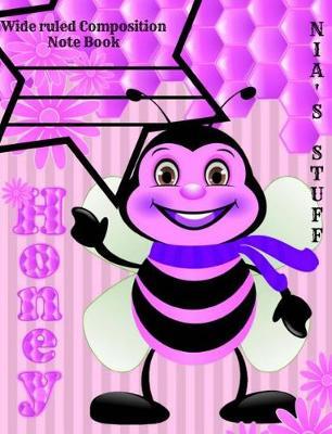 Nia's Composition note book: Elementary school composition note book, Wide ruled paper