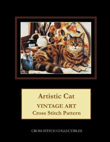 Artistic Cat: Vintage Art Cross Stitch Pattern