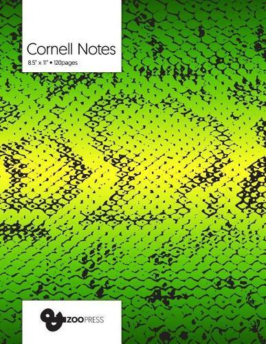 Cornell Notes: Snake Skin Cover - Best Note Taking System for Students, Writers, Conferences. Cornell Notes Notebook. Large 8.5 x 11, 120 Pages. College Note Taking Paper, School Supplies.