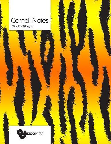 Cornell Notes: Tiger Pattern Cover - Best Note Taking System for Students, Writers, Conferences. Cornell Notes Notebook. Large 8.5 x 11, 120 Pages. College Note Taking Paper, School Supplies.