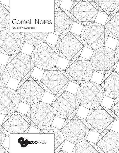 Cornell Notes: Geometric Octagonal Patterns Cover - Best Note Taking System for Students, Writers, Conferences. Cornell Notes Notebook. Large 8.5 x 11, 120 Pages. College Note Taking Paper, School Supplies.
