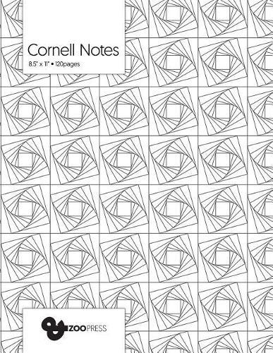 Cornell Notes: Geometric Vortex - Best Note Taking System for Students, Writers, Conferences. Cornell Notes Notebook. Large 8.5 x 11, 120 Pages. College Note Taking Paper, School Supplies.