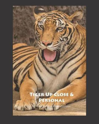 Tiger Up Close & Personal Dot Grid 8x10 Notebook Journal
