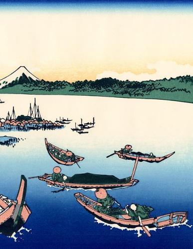 Japanese Writing Practice Book: Hokusai - Tsukada Island Cover - Premium Kanji practice notebook - Genkouyoushi Paper - 110 pages