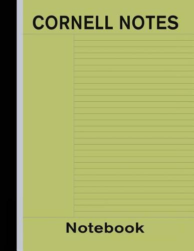 Cornell Notes Notebook: Note Taking Paper - Green