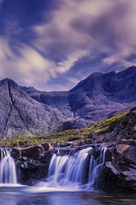 Mountain Journal: Blank-Lined Journal with Mountain Image at the Bottom of Every Page