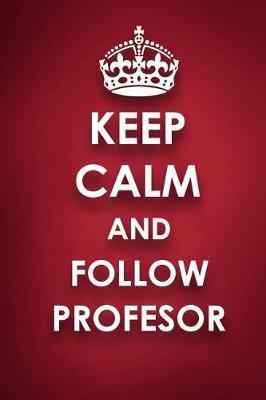 Keep Calm And Follow Profesor: Profesor Diary Journal Notebook
