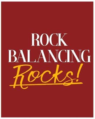 Rock Balancing Rocks!: 2018 - 2019 8 x10  18 Months Premium  On-the-Go  Diary Journal Landscape Notebook Calendar Planner