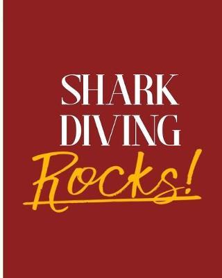 Shark Diving Rocks!: 2018 - 2019 8 x10  18 Months Premium  On-the-Go  Diary Journal Landscape Notebook Calendar Planner