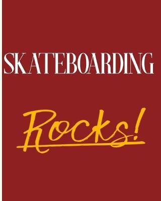Skateboarding Rocks!: 2018 - 2019 8 x10  18 Months Premium  On-the-Go  Diary Journal Landscape Notebook Calendar Planner
