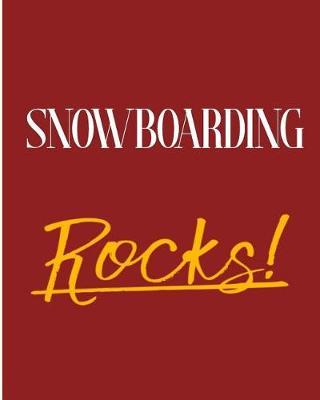 Snowboarding Rocks!: 2018 - 2019 8x10 18 Months Premium On-the-Go Diary Journal Landscape Notebook Calendar Planner