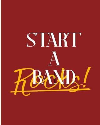 Start A Band Rocks!: 2018 - 2019 8 x10  18 Months Premium  On-the-Go  Diary Journal Landscape Notebook Calendar Planner