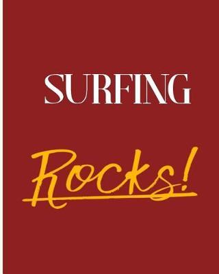 Surfing Rocks!: 2018 - 2019 8 x10  18 Months Premium  On-the-Go  Diary Journal Landscape Notebook Calendar Planner
