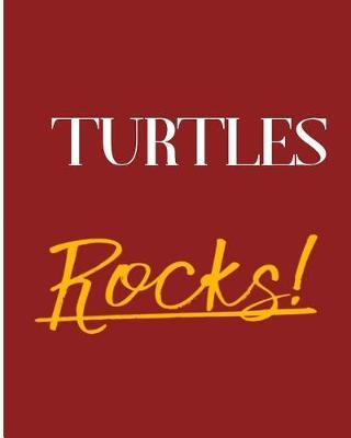 Turtles Rocks!: 2018 - 2019 8 x10  18 Months Premium  On-the-Go  Diary Journal Landscape Notebook Calendar Planner
