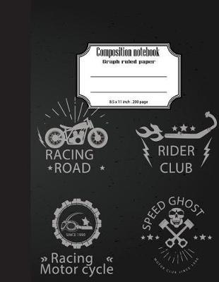 Composition notebook Graph Ruled Paper: Motor sport 4x4 per inch graph for notes, graphing, and writing