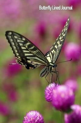 Butterfly Lined Journal: Butterflies, Moths, Plants and Flowers Pocket Notebook