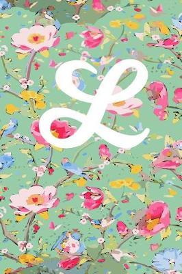 L: L Initial Blank Lined Journal with a Floral Cover, Perfect Gift for Anyone!