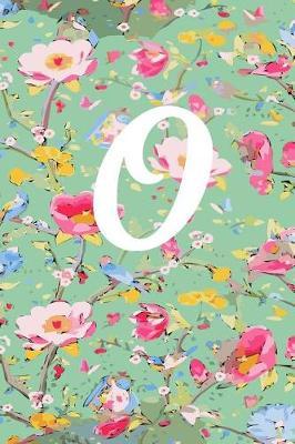 O: O Initial Blank Lined Journal with a floral cover, perfect gift for anyone!