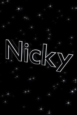 Nicky: Blank Notebook with Dot Grid Border