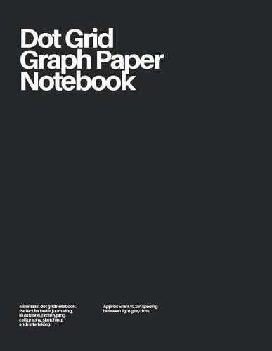 Dot Grid Graph Paper Notebook: Dark Gray