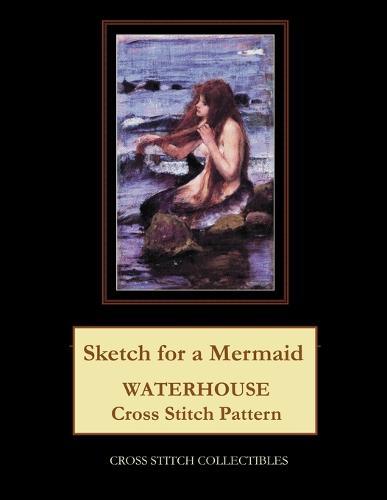 Sketch for a Mermaid: Waterhouse Cross Stitch Pattern