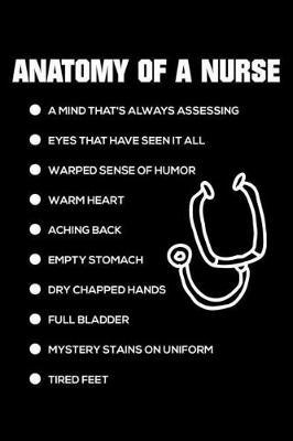 Anatomy of a Nurse: Nurse Appreciation Gift Blank Ruled Writing Notebook and Stress Diary