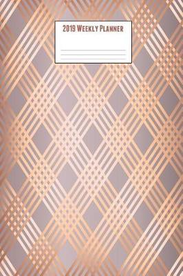 2019 Weekly Planner: 2019 Daily Weekly Monthly Planner Initial Letter Monogram for Rose Gold Lovers