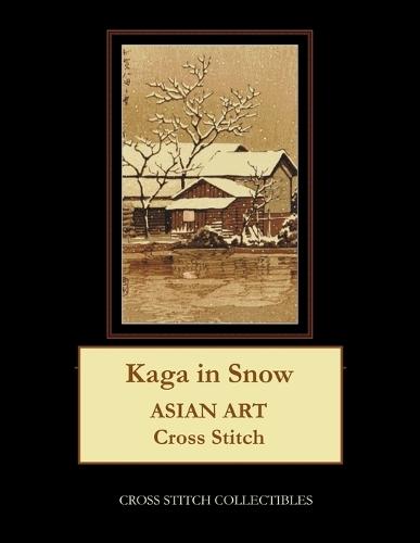 Kaga in Snow: Asian Art Cross Stitch Pattern
