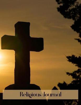 Religious Journal: Sunset Cross Christian Notebook