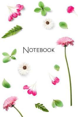 Notebook: Pretty Pink Flowers Writing Journal. 120 Blank Lined Pages.