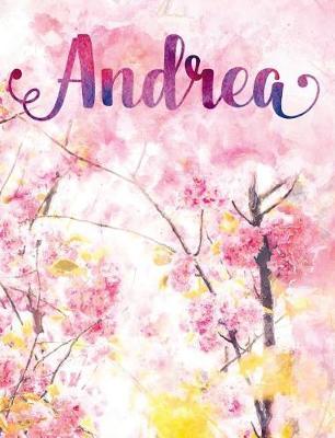 Andrea: Personalized Journal - A Pink Cherry Blossom Diary