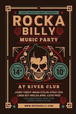 Rockabilly: Vintage 1950s Classic Rock and Roll Music Retro Notebook Journal