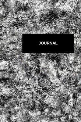 Journal: 120 Blank Lined Page, 6x9 Inches, Black & White Marble Journal