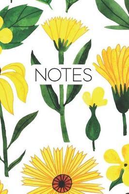 Notes: Yellow Sunflowers Notebook for Writing and Journalling. 120 Plain Lined Pages.